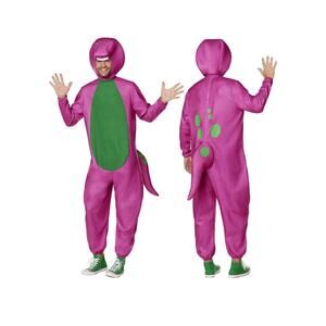 Barney Adult Halloween Costume Purple Dinosaur InSpirit Designs Size M NEW